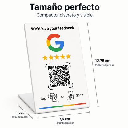 ReseñasTap NFC™ — Placa Inteligente para Reseñas de Google
